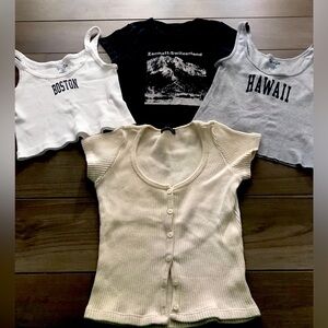 Bundle of 4 shirts from brandy Melville